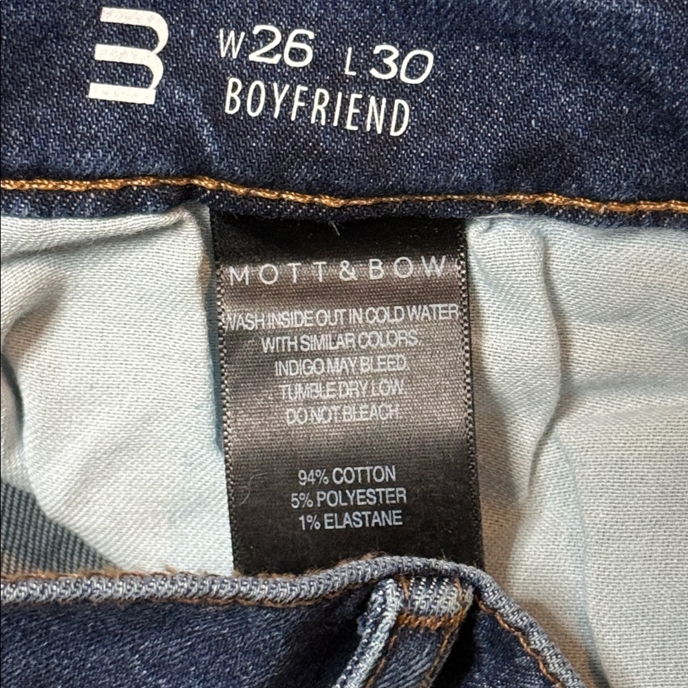 Mott and Bow Boyfriend jeans 26x30 - Picture 4 of 6